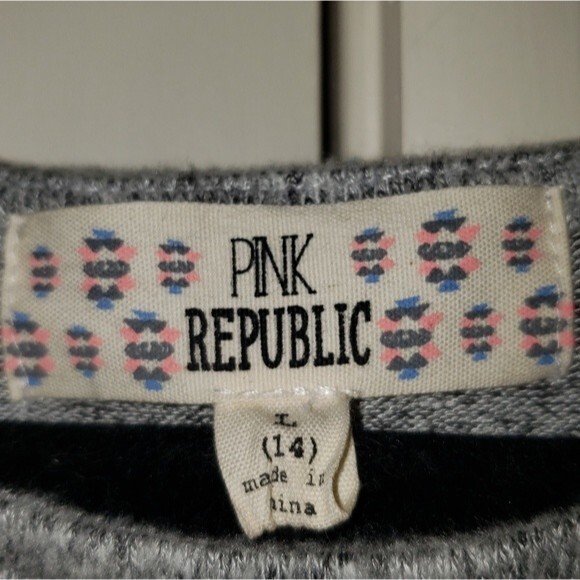 PINK Republic Grey Dress Size 14 - Picture 6 of 6